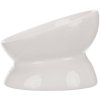 Zvýšená ergonomická keramická miska, 0.15 l/ø 13 cm, bílá