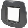 Cat flap, 4-way, for glass doors, 27x26cm, grey