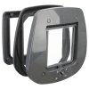 Cat flap, 4-way, for glass doors, 27x26cm, grey