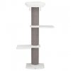 ACADIA scratching post, 3 posts, wall-mountable, 160cm, grey