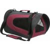 ALINA nylon transport bag with mesh 27x27x52 cm, anthracite/burgundy (max. 6 kg)