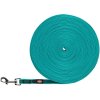 Rubberized tracking leash - turquoise