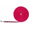 Rubberized tracking leash - pink
