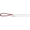 Chain leash, red