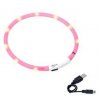 Obroża LED ładowalna Karlie, różowa 75 cm