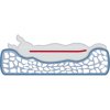 Orthopedic pillow BENDSON Vital, rectangular, dark gray/light gray