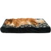 Obdélníkový polštář JIMMY černý s tlapkami (Velikost obdélníkového polštáře JIMMY 120 x 80cm)
