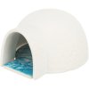 Igloo with cooling ceramic plate, 13 x 9 x 15 cm, white
