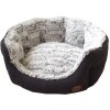 Łóżko luksusowe pluszowe Nobby CACHO szare owalne 86x70x24cm  + 3% SLEVA se Slevovým kupónem: bonus