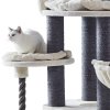 Nobby Arda double scratching post cream with black trunks 138cm