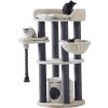 Nobby Arda double scratching post cream with black trunks 138cm