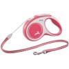 Flexi New Comfort S póráz kötél 5m/12kg piros