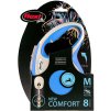 Flexi New Comfort M Leine 8m/20kg blau