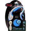 Flexi New Comfort M vodítko pásek 5m/25kg modrá