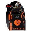 Flexi XTREME pórázszalag S 5m/20kg narancssárga