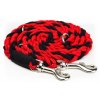 Nobby Flechtleine L-XL 200cm 25mm rot-schwarz  + 3% SLEVA se Slevovým kupónem: bonus
