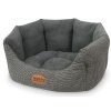 Nobby JOSI károvaný pelech pre psov šedá 86x70x24cm
