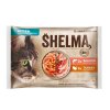 SHELMA Cat Kitten łosoś i indyk, torebka 85 g (4 sztuki)