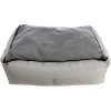 Bed LENI rectangle with edge, sand/gray