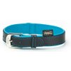 Nobby Pacific leather collar turquoise trim SM 42cm