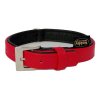 Nobby South collar NAPPA leather ML 52cm red