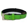 Nobby South collar NAPPA leather XS-S 32cm green
