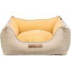 Rectangular bed LONA, sand/yellow