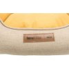 Rectangular bed LONA, sand/yellow