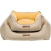 Rectangular bed LONA, sand/yellow