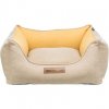 Rectangular bed LONA, sand/yellow