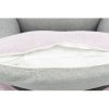 Rectangular bed LONA, pink/gray
