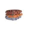 SIENNA LEATHER COLLAR WITH RIVETS