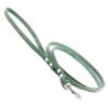 Tamer Lederleine Classic grün, Breite 1cm, Länge 145cm