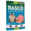 Rasco Premium Sterilizált lazac spirulinával 85g-os tasakban