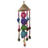 Bird Jewel hanging toy with ropes and sticks, colorful 50x14cm