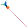Magic Cat jucărie suzetă minge pluș cu pene 18cm+46cm 24buc