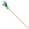 Magic Cat jucărie suzetă minge pluș cu pene 18cm+46cm 24buc