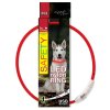 Dog Fantasy LED guler nailon rosu 65cm
