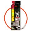 Dog Fantasy LED nylon collar orange 65cm