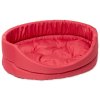 Dog Fantasy ovales Bett mit Kissen rot 42x34x14cm