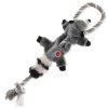 Dog Fantasy Skinneeez Waschbärspielzeug mit Seil, 35 cm