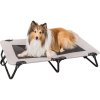 Dog bed with net, black/grey
