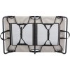Dog bed with net, black/grey
