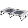 Dog bed with net, black/grey