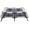 Dog bed with net, black/grey