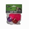 3 db macskajáték készlet (golyó és gyapjúgolyó)