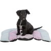Perna patchwork JUNIOR RAINBOW, 68 x 62 cm, menta/liliac, roz, velur