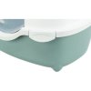 Katzentoilette DAVIO TOP, 56 x 39 x 39 cm, grün/weiß
