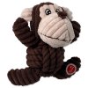 Dog Fantasy Safari Monkey Toy with Knot, Squeak 18cm