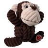 Dog Fantasy Safari Monkey Toy with Knot, Squeak 18cm